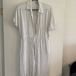 Midi shirt dress